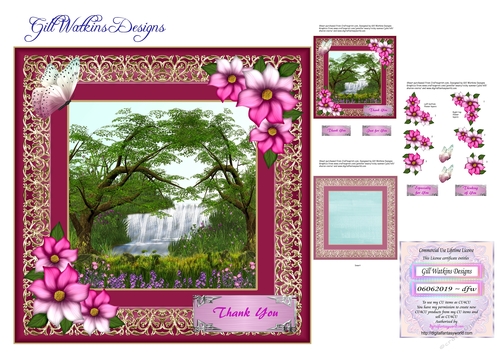Woodland Waterfall Thank You