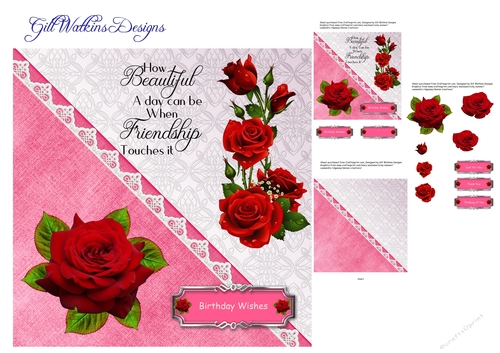 Red Roses Friendship Quote