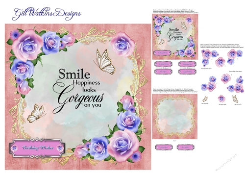 Floral Smile Quote