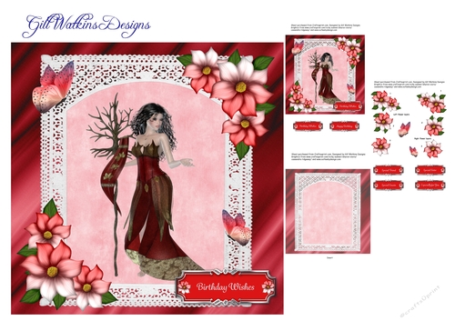Red and Pink Fairy Birthday