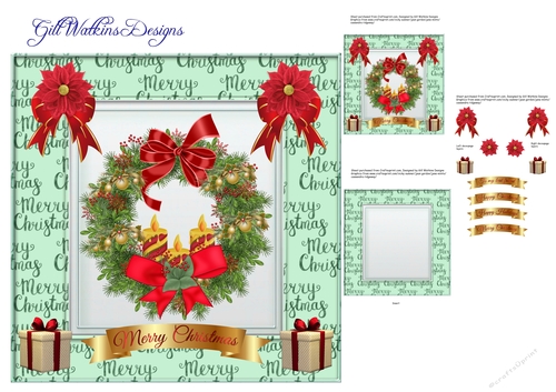 Merry Christmas Wreath 5