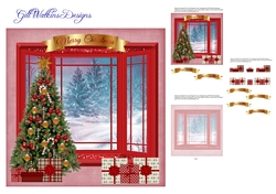 Red Window Merry Christmas