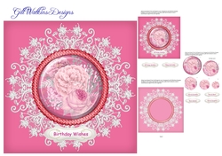 Pink Peony Pyramage Round