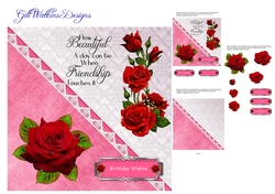 Red Roses Friendship Quote