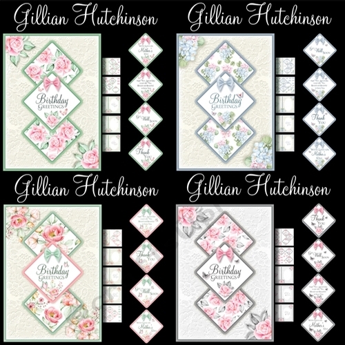 Triple Square Mixed Greeting Floral Bumper Kit