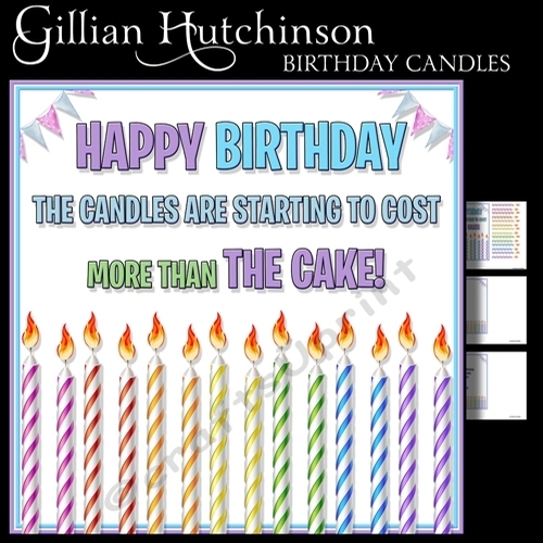 Birthday Candles 7x7