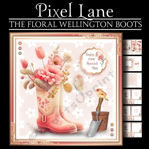 The Floral Wellington Boots