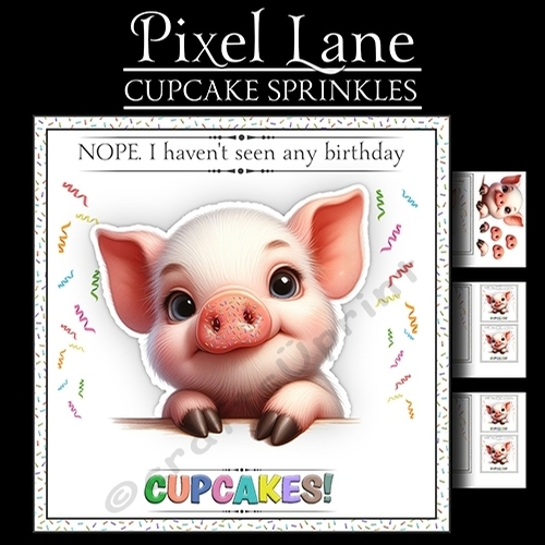 Cupcake Sprinkles (Pig)