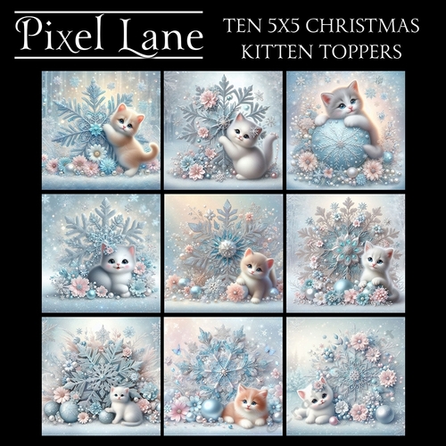 Christmas Kitten Toppers