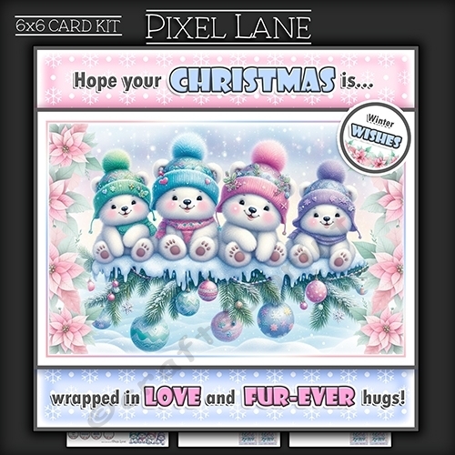 6x6 Sending Christmas Love And Fur-ever Hugs!