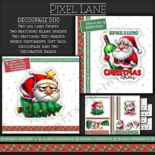 Decoupage Duo: Spreading Christmas Cheer!