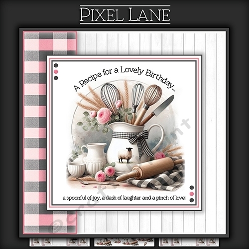 A Recipe For A Lovely Birthday (Pink)