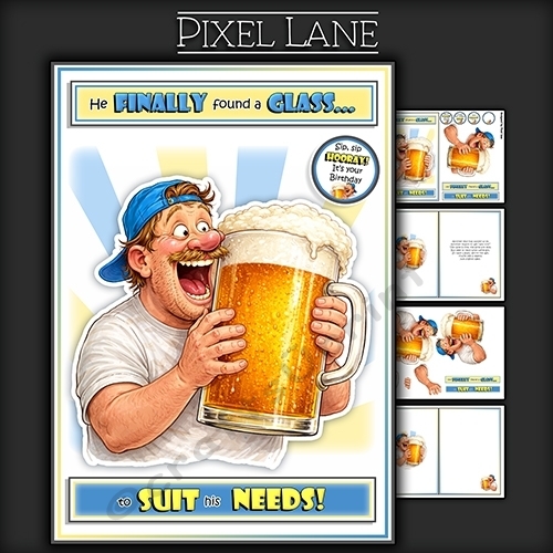 He Finally Found A Glass To Suit His Needs! (Beer)
