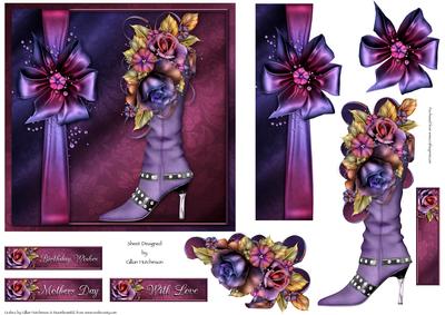 Lilac Roses & Boot