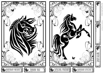 Silhouette Horses