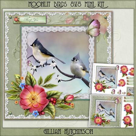 Moonlit Birds 8x8 Mini Kit