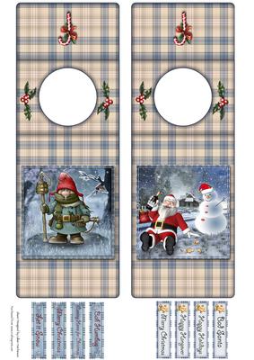 Wine/beer Bottle Christmas Gift Tags