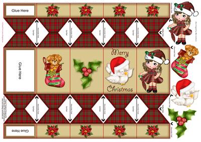Tartan Christmas Cracker Treat Box