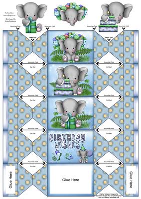 Little Blue Elephant Treat Box