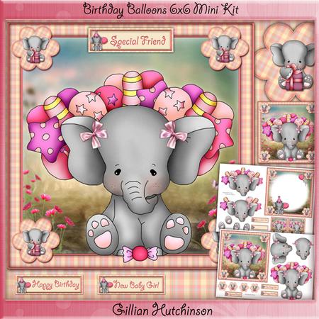 Pink Birthday Balloons