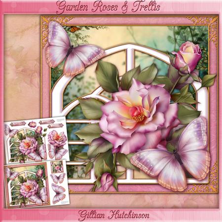 Garden Roses & Trellis Mini Kit