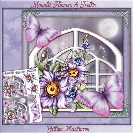 Moonlit Flowers & Trellis Mini Kit