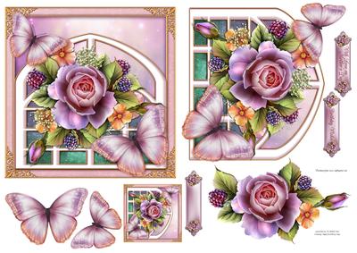 English Garden Roses & Trellis