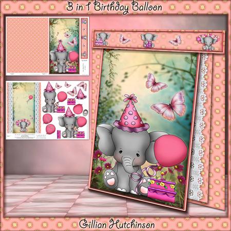 3 in 1 Birthday Balloon