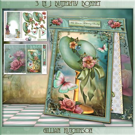 3 in 1 Butterfly Bonnet