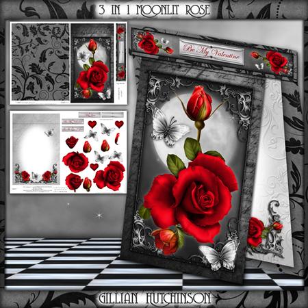 3 in 1 Moonlit Roses