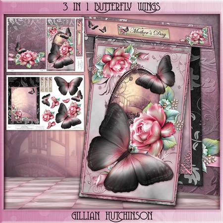 3 in 1 Butterfly Wings