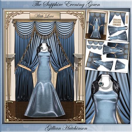 The Sapphire Evening Gown