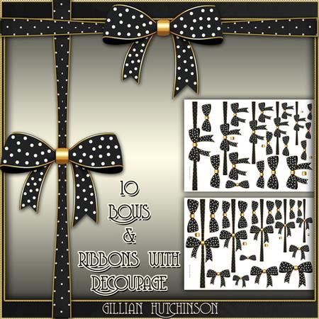 10 Decoupage Bows & Ribbons