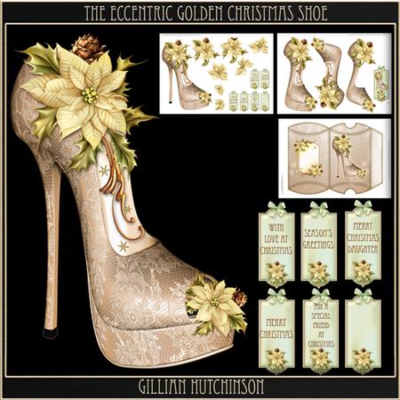 The Eccentric Golden Christmas Shoe