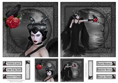 2 Dark Fairy Toppers