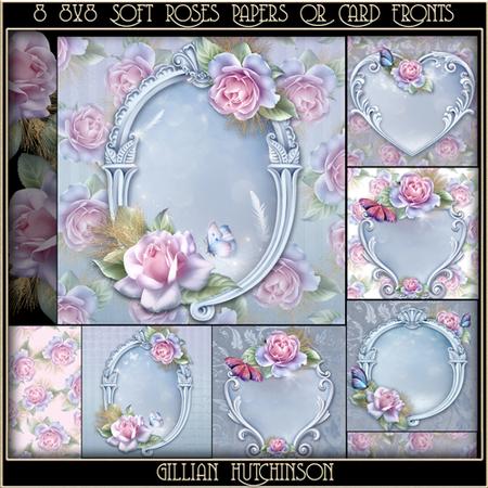 Soft Roses & Butterfly Papers