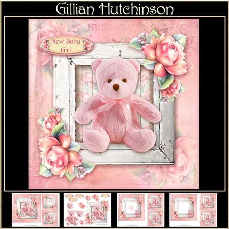 Shadow Box - Pink Teddy