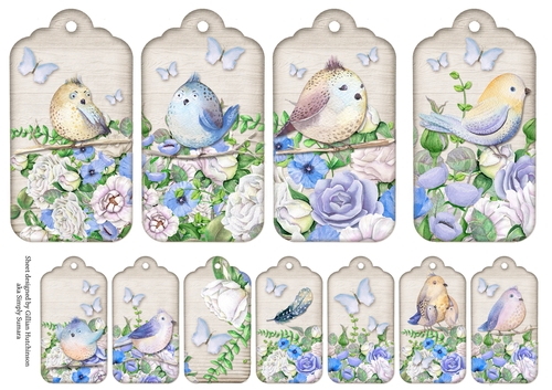 Toppers & Tags - Birds