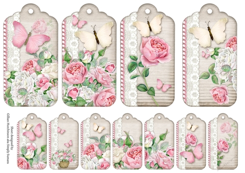 Toppers & Tags - Roses