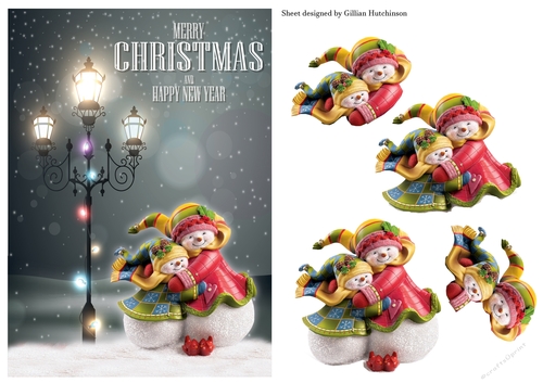 Dashing Through the Snow Card Front 12