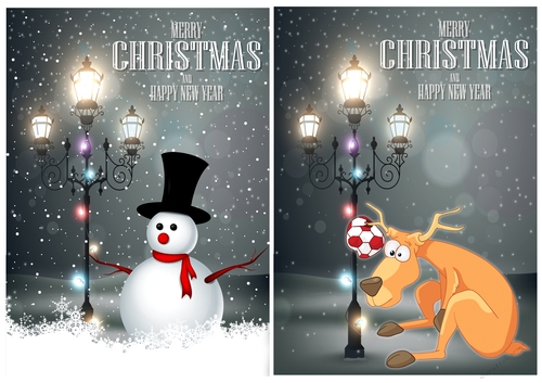 Dashing Through the Snow Card Fronts 14