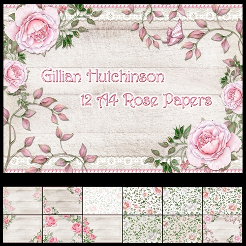 Pink and White Rose Papers