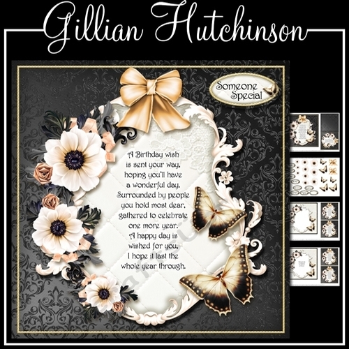 Golden Birthday Butterflies