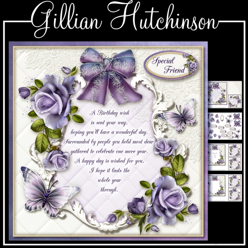Lilac Birthday Butterflies