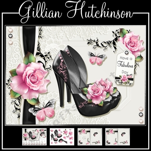 The Floral Black Shoes