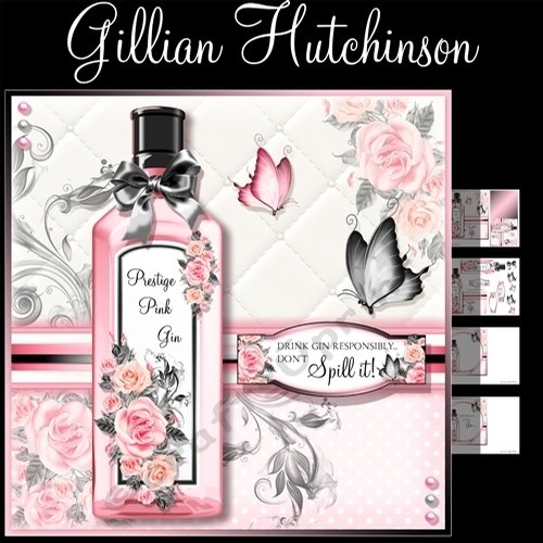 7x7 Drink Pink Gin Responsibly...Don`t Spill it!