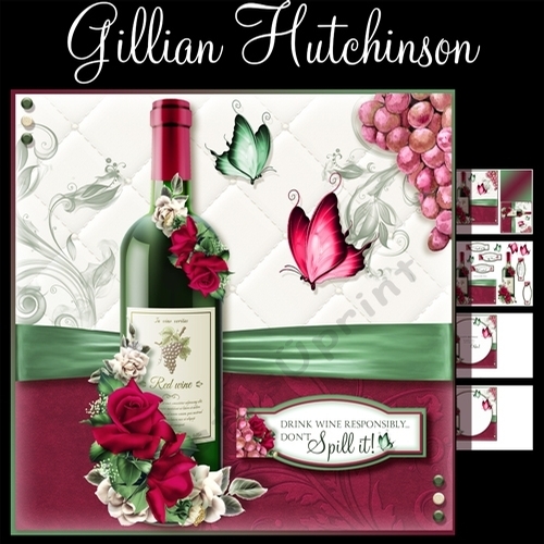 7x7 Drink Red Wine Responsibly...Don`t Spill it!