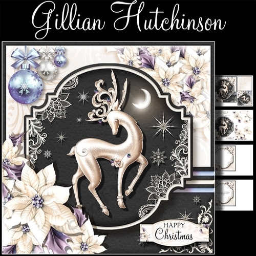 The Lilac Christmas Stag