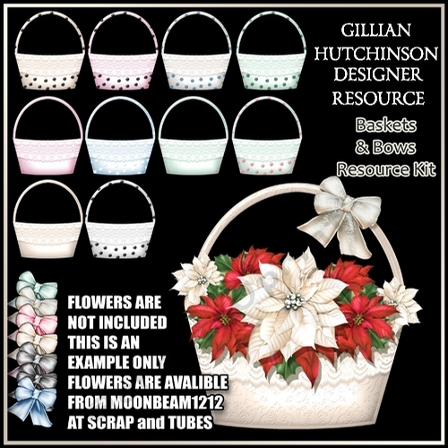 DESIGNER RESOURCE BASKET & BOWS