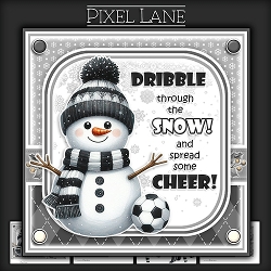 Dribble Through The Snow (Black And White)